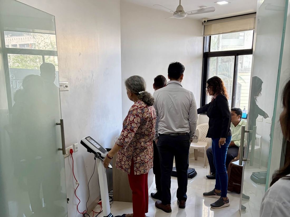 Community members being assessed at a Synergy Health Foundation health camp